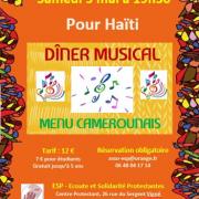 Affiche diner musical haiti 5mai2018