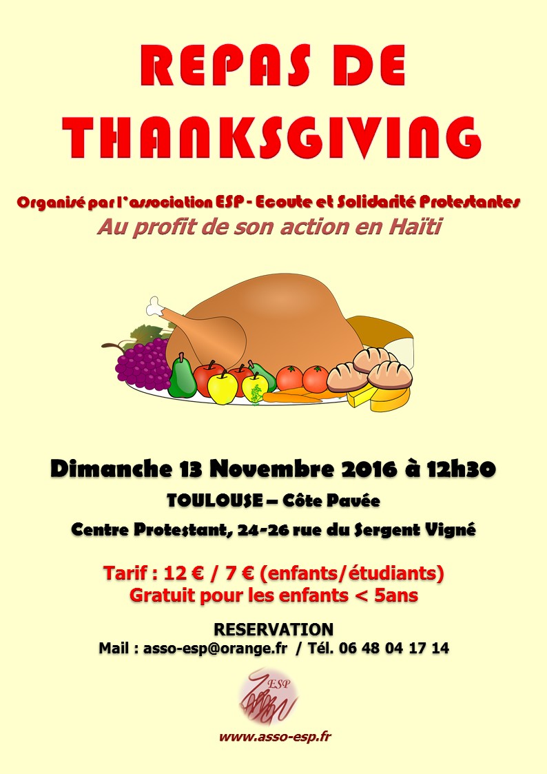 Esp affiche repas thanksgiving 13nov2016